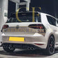 Gloss Black Rear Bumper Trims for VW Golf MK7 inc R and GTI 13-16 - Carbon Factory