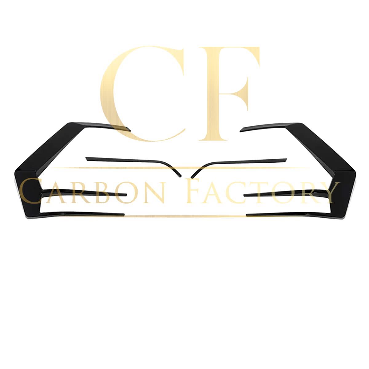 Gloss Black Rear Bumper Trims for VW Golf MK7 inc R and GTI 13-16 - Carbon Factory