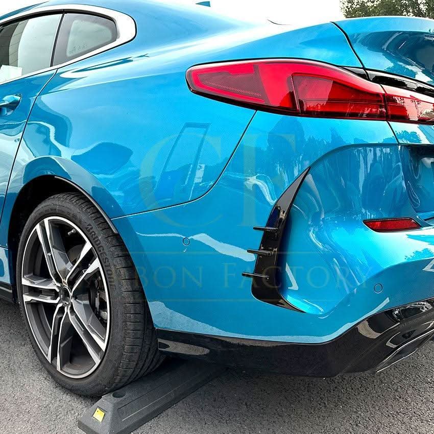Gloss Black Rear Canards for BMW F44 2 Series 4 Door 20-Present - Carbon Factory