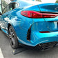 Gloss Black Rear Canards for BMW F44 2 Series 4 Door 20-Present - Carbon Factory