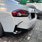 Gloss Black Rear Canards for BMW G42 2 Series Coupe 21-Present - Carbon Factory