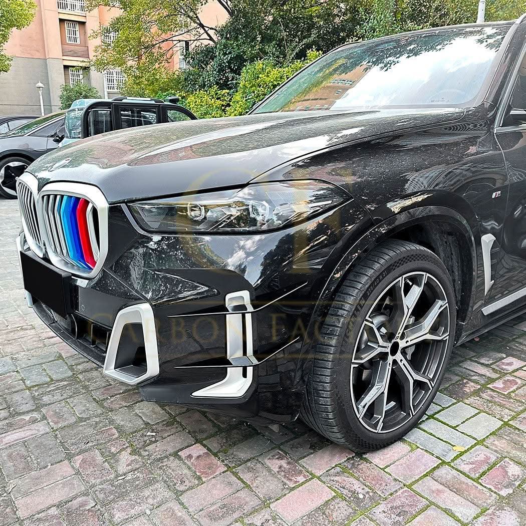 Gloss Black Rear Bumper Trims for BMW G05 X5 LCI 22-25 - Carbon Factory