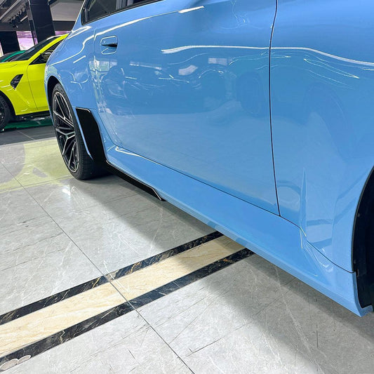 Gloss Black Side Skirts for BMW G87 M2 23-Present - Carbon Factory
