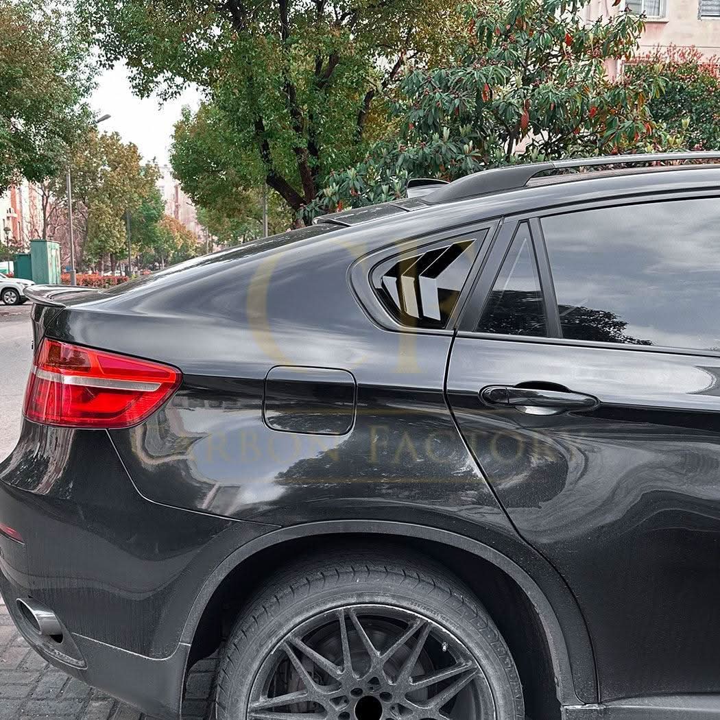 Gloss Black Window Louver for BMW E71 X6 08-14 - Carbon Factory