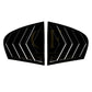 Gloss Black Window Louver Vent for BMW E60 5 Series inc M5 05-10 - Carbon Factory