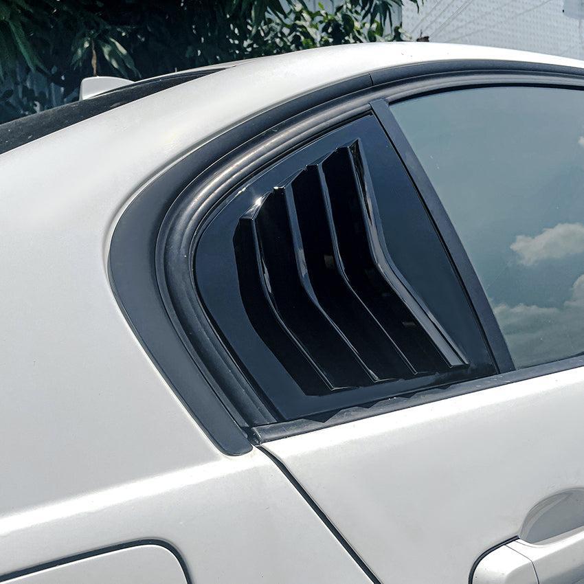 Gloss Black Window Louver Vent for BMW E90 3 Series 05-13 - Carbon Factory