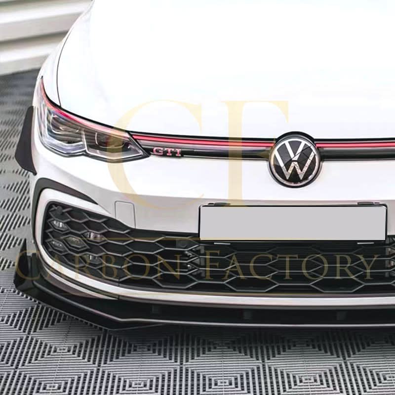 MAX Style Gloss Black Front Bumper Trims for VW Golf MK8 21-23 - Carbon Factory