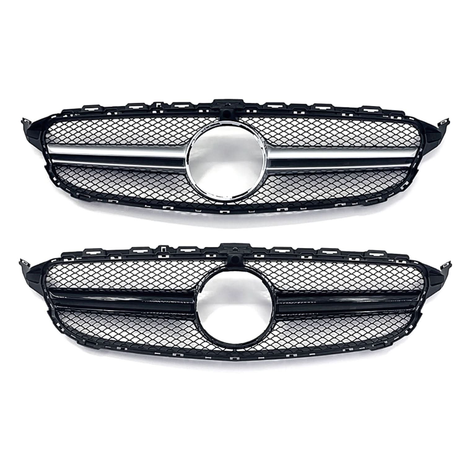 AMG Style Front Grille for Mercedes Benz W205 C Class 14-18 - Carbon Factory