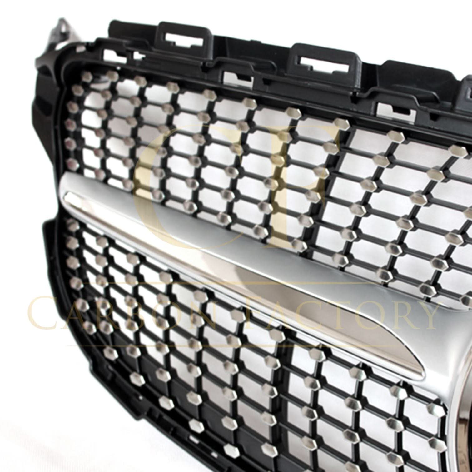 Diamond Style Front Grille for Mercedes Benz W205 C Class 14-18 - Carbon Factory
