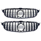 GT Style Silver Front Grille for Mercedes Benz W205 C Class 19-21 - Carbon Factory