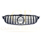 GT Style Silver Front Grille for Mercedes Benz W205 C Class 19-21 - Carbon Factory
