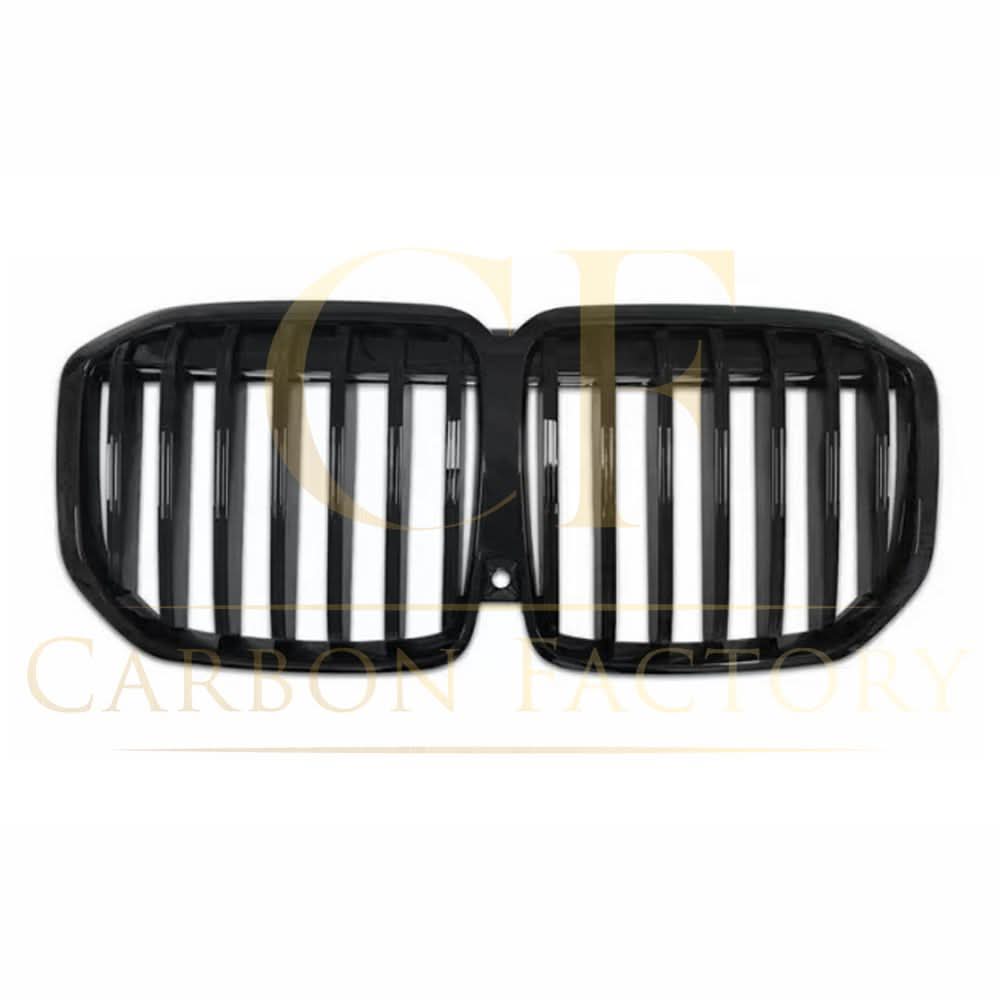 Single Slat Gloss Black Front Grille for BMW G07 X7 LCI 23-25 - Carbon Factory