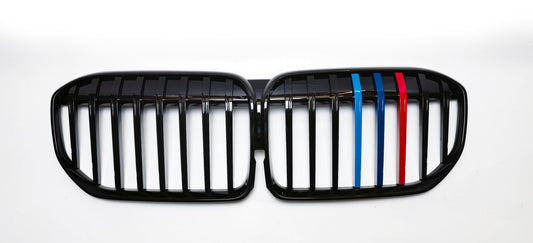 Gloss Black Front Grille for BMW G11 G12 7 Series LCI 20-23 - Carbon Factory