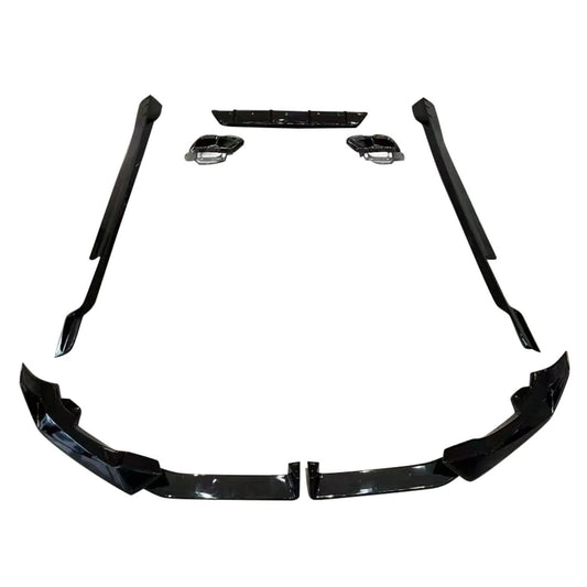 Gloss Black Body Kit Splitter Diffuser Side Skirts  for BMW G06 LCI X6 23-Present - Carbon Factory