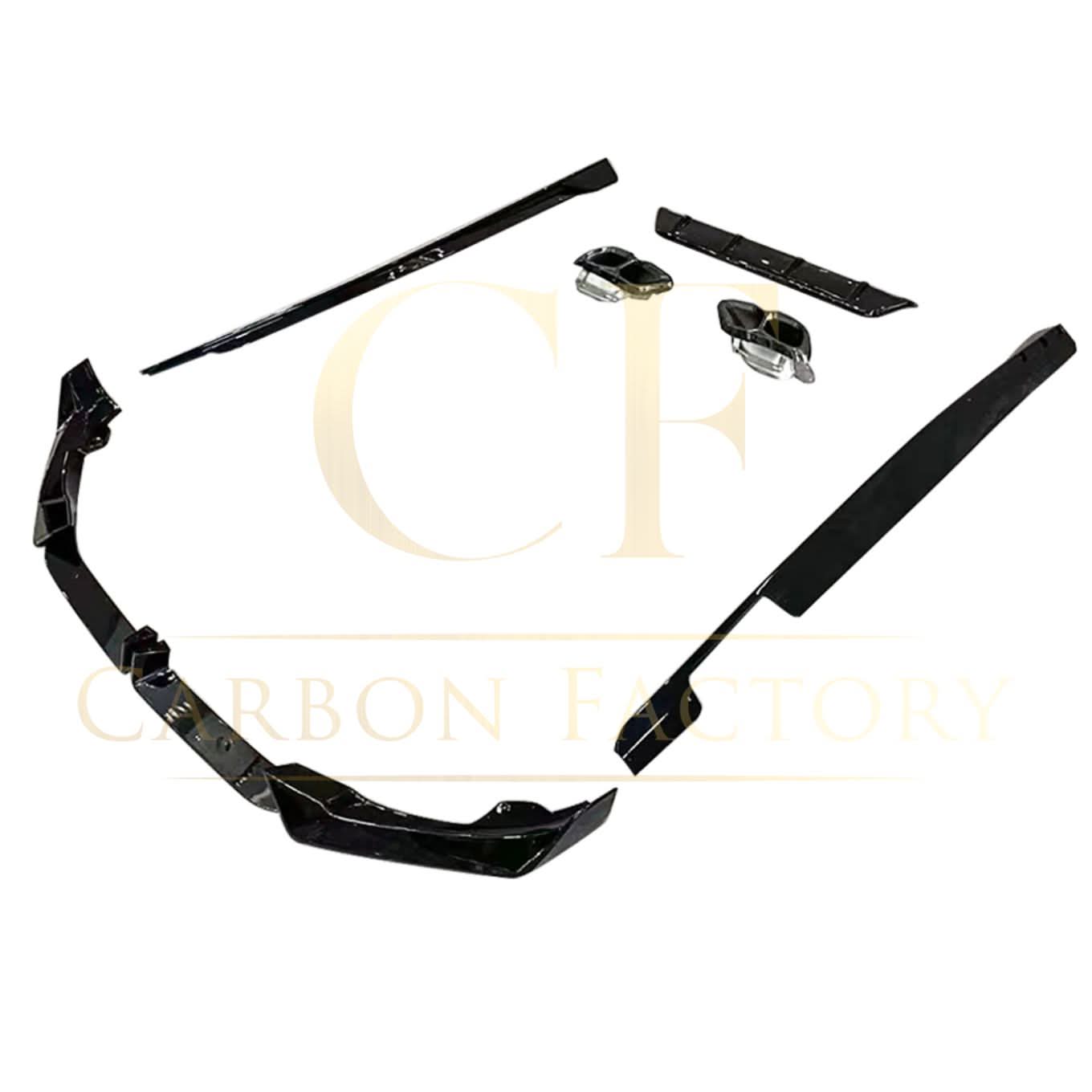 Gloss Black Body Kit Splitter Diffuser Side Skirts  for BMW G06 LCI X6 23-Present - Carbon Factory