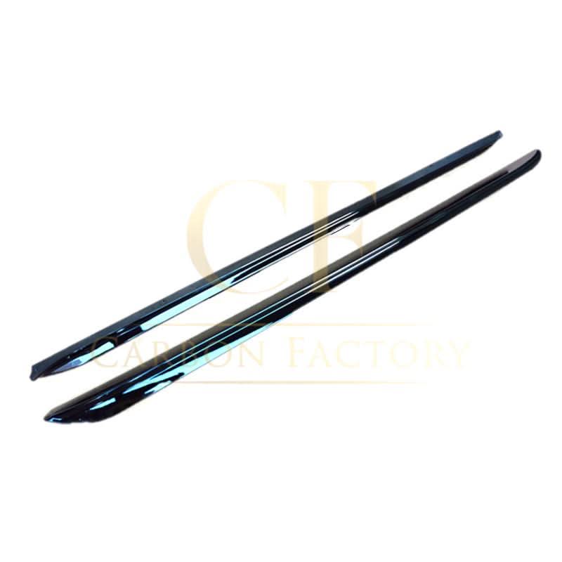 Gloss black styling kit for BMW 3 Series G20, featuring exterior trim parts with a sleek, glossy black finish.
