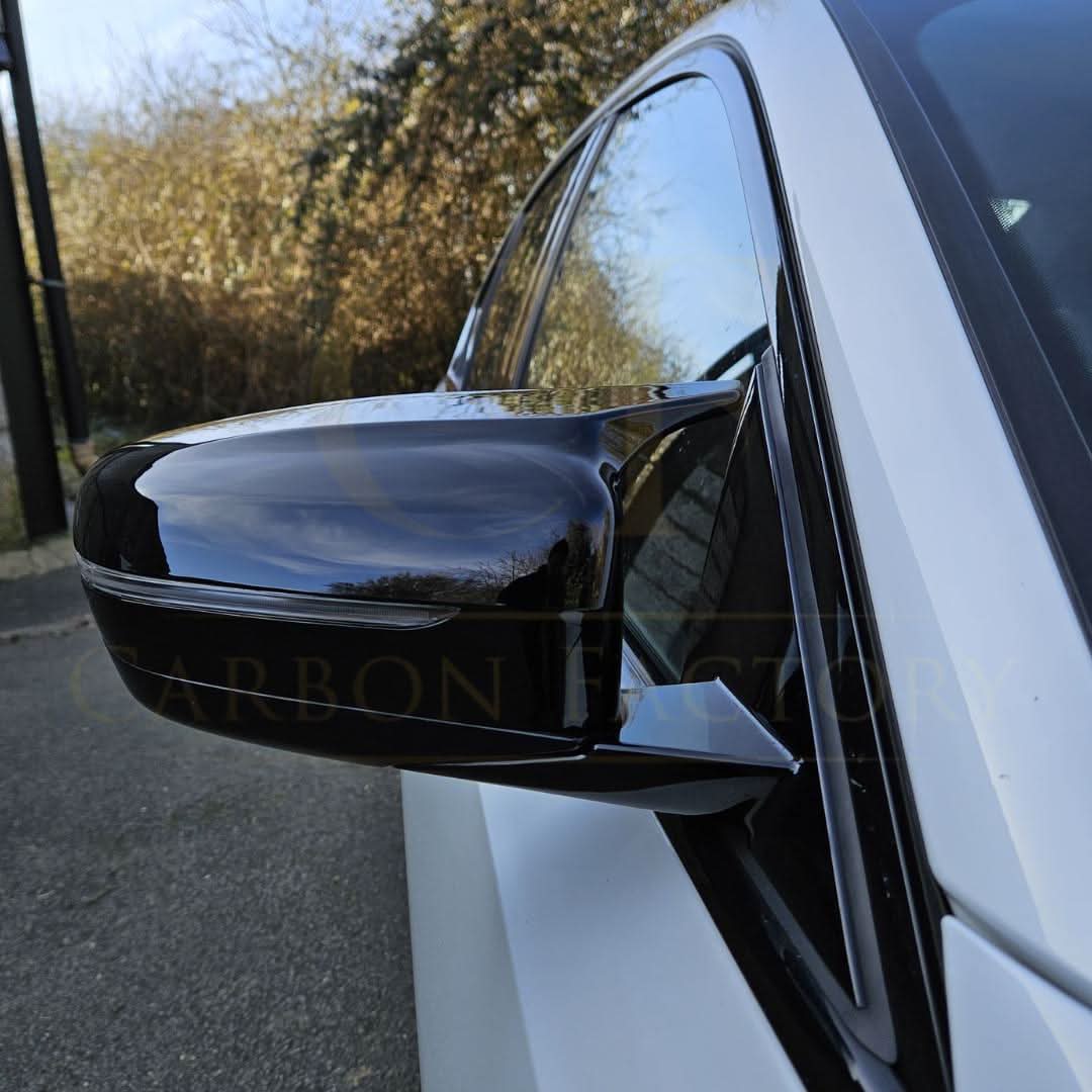 MP Style Gloss Black Replacement Mirror Covers for BMW G20 G21 3 Series 17-23 - Carbon Factory