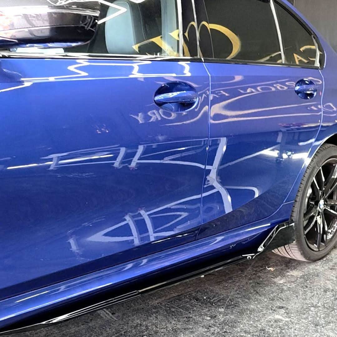 Competition Style Gloss Black Side Skirts for BMW 3 Series G20 19-Present - Carbon Factory