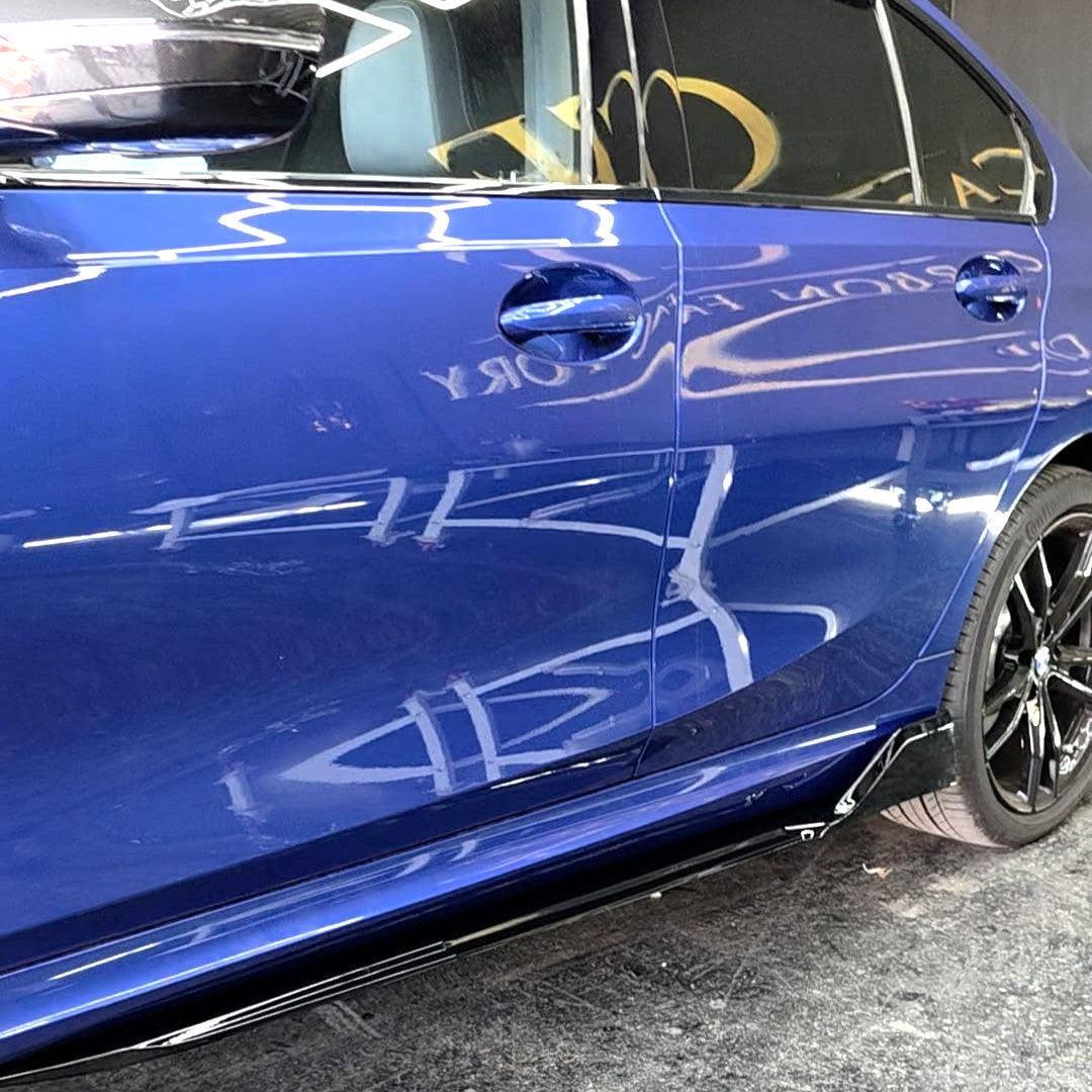 Competition Style Gloss Black Side Skirts for BMW 3 Series G20 19-Present - Carbon Factory