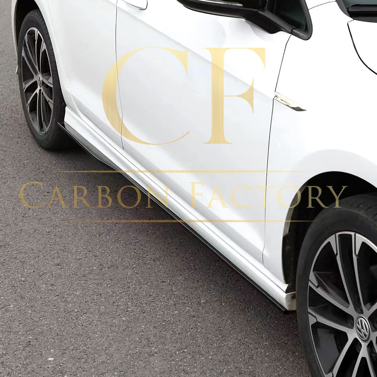Gloss Black Side Skirts for VW Golf MK7 MK7.5 13-20 - Carbon Factory
