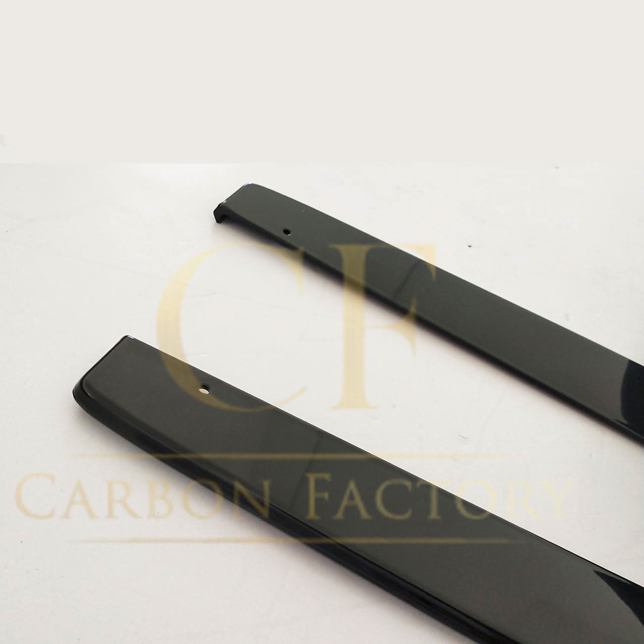 Gloss black MP Style side skirts for BMW F22 2 Series F87 M2, durable and sleek exterior car accessories.