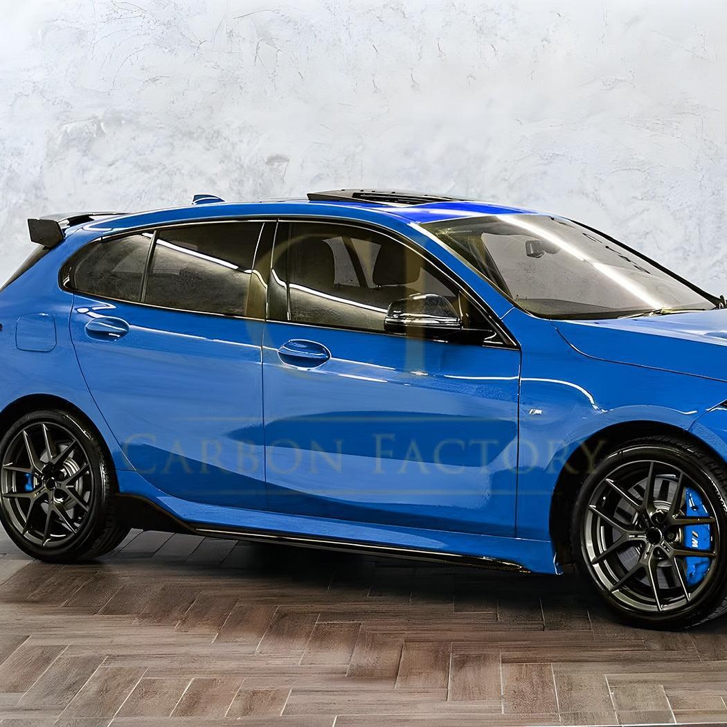MP Style Gloss Black Side Skirts for BMW F40 1 Series 19-24 - Carbon Factory
