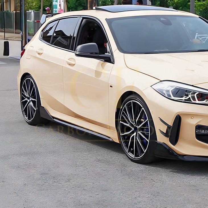 MP Style Gloss Black Side Skirts for BMW F40 1 Series 19-24 - Carbon Factory