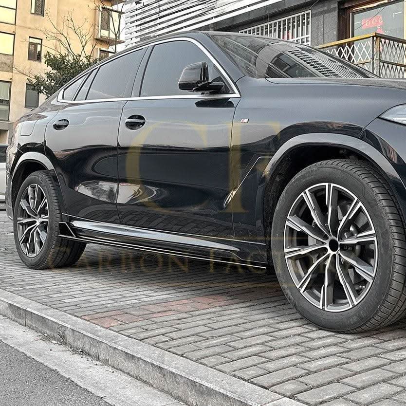 MP Style Gloss Black Side Skirts for BMW G06 X6 19-25 - Carbon Factory