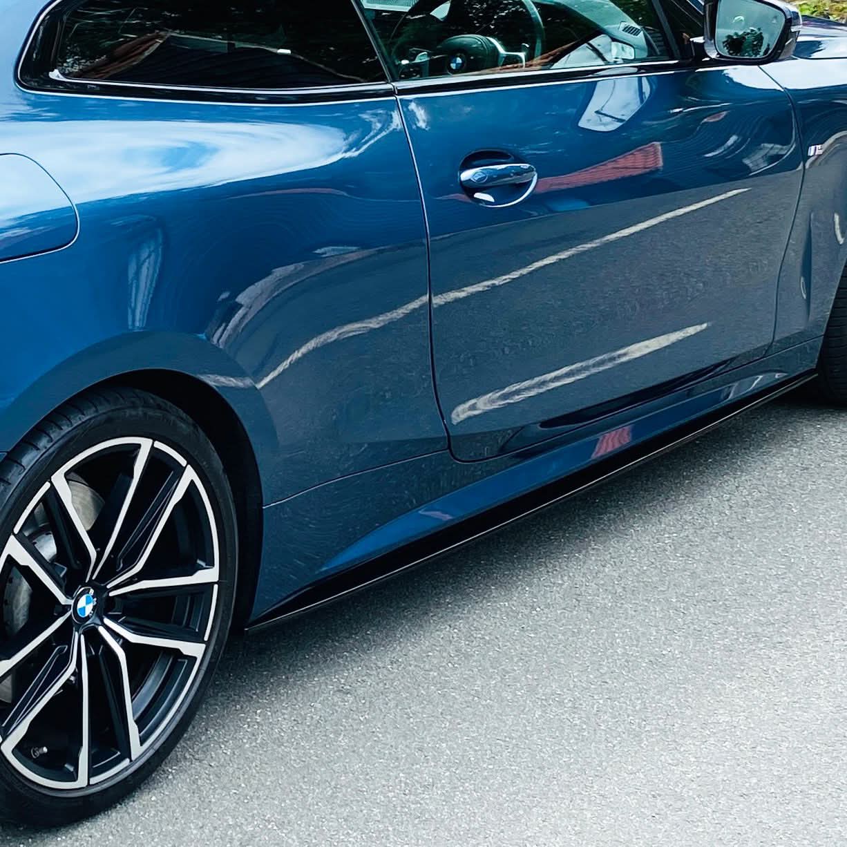 MP Style Gloss Black Side Skirts for BMW G22 G23 4 Series 20-Present - Carbon Factory