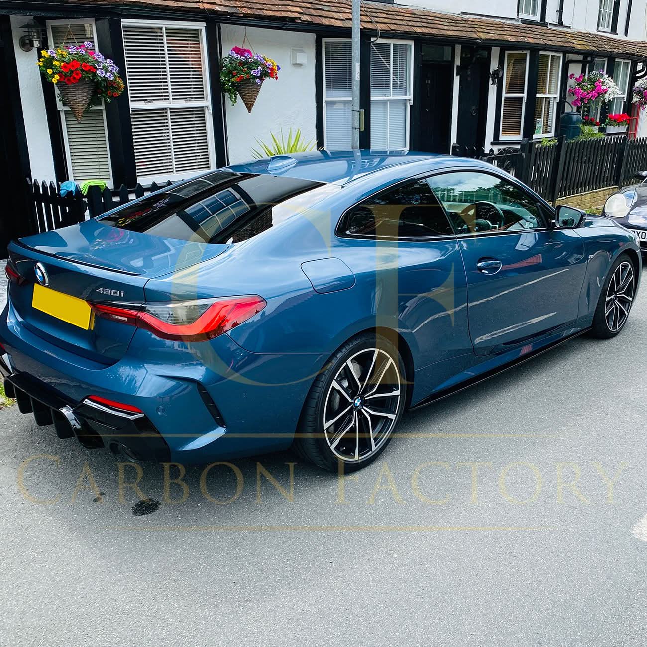 MP Style Gloss Black Side Skirts for BMW G22 G23 4 Series 20-Present - Carbon Factory