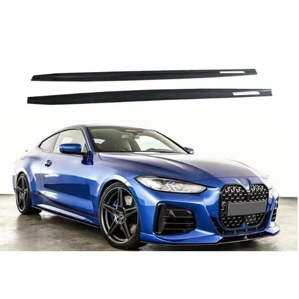 MP Style Gloss Black Side Skirts for BMW G22 G23 4 Series 20-Present - Carbon Factory