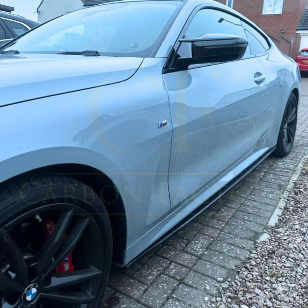 MP Style Gloss Black Side Skirts for BMW G22 G23 4 Series 20-Present - Carbon Factory