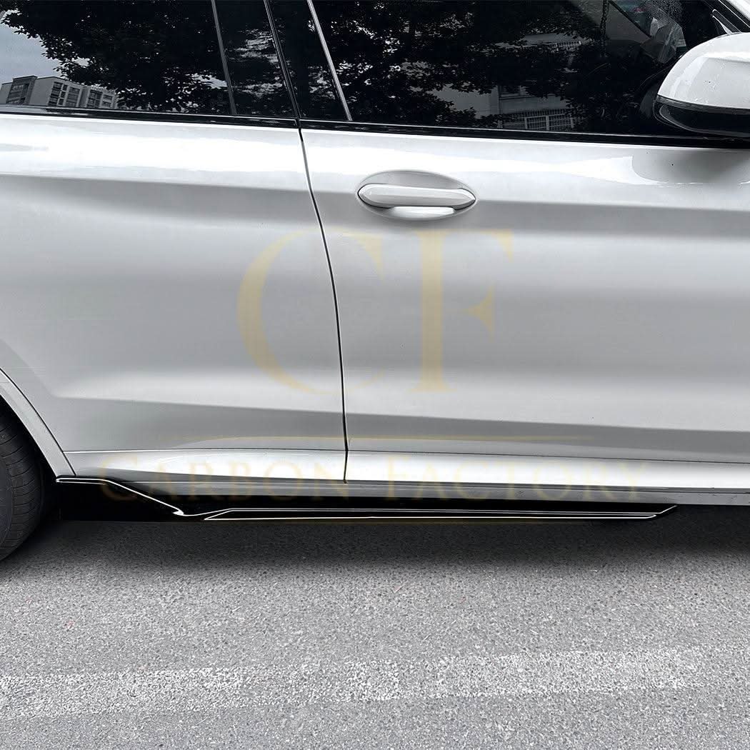 V Style Gloss Black Side Skirts for BMW G01 X3 G02 X4 18-24 - Carbon Factory