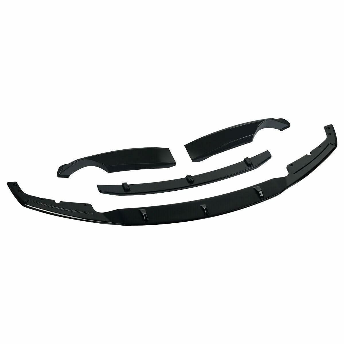 3D Style Gloss Black Front Splitter for BMW F30 F31 3 Series M Sport 12-19 - Carbon Factory
