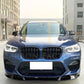 3D Style Gloss Black Front Splitter for BMW F97 X3M F98 X4M 18-21 - Carbon Factory