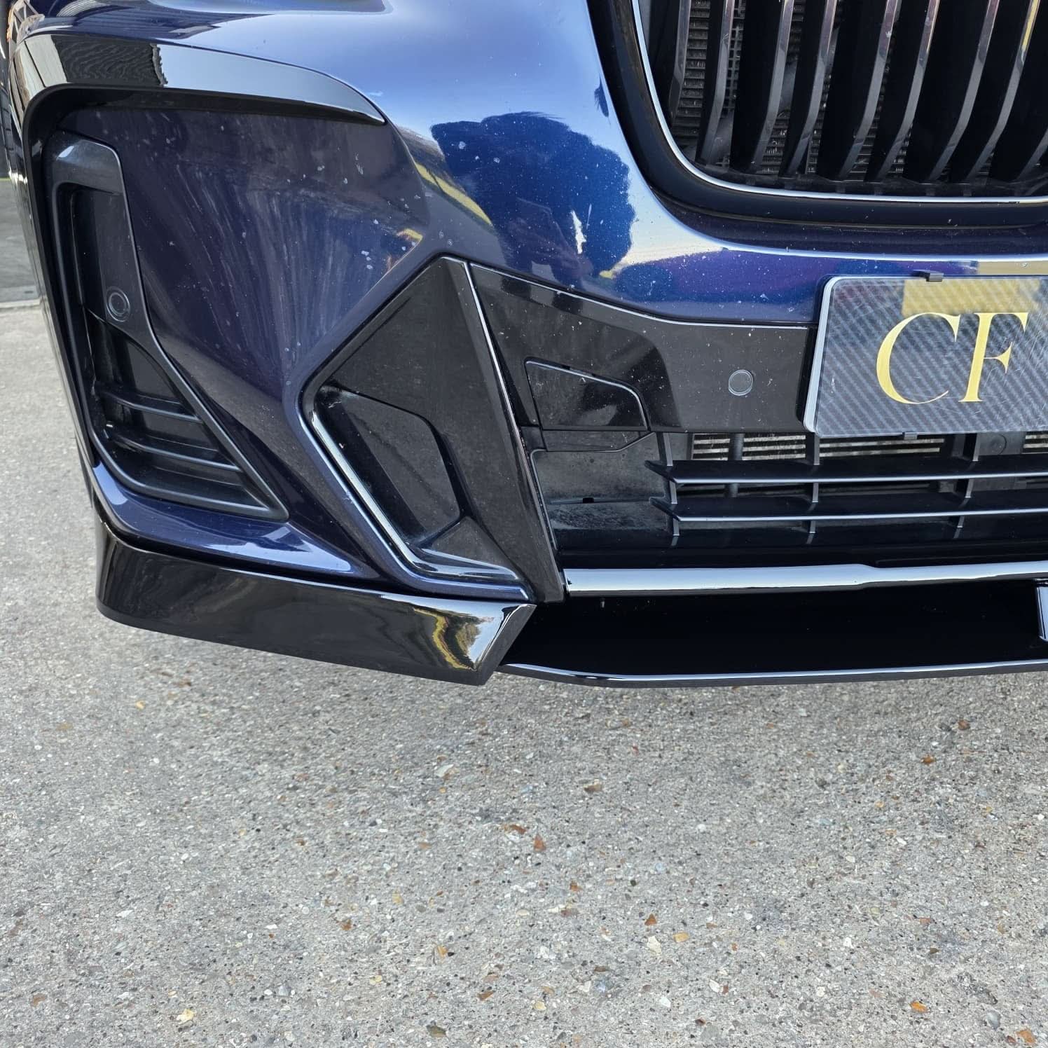 AC Style Gloss Black Front Splitter for BMW G01 X3 IX3 G02 X4 LCI 22-24 - Carbon Factory