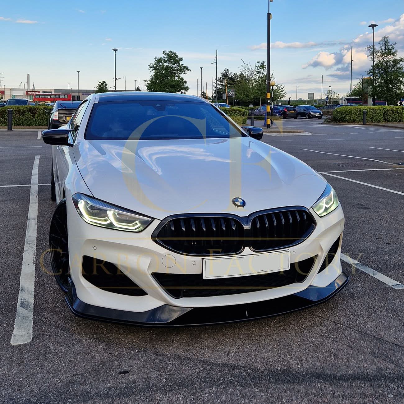 AC Style Gloss Black Front Splitter for BMW G14 G15 G16 8 Series 19-Present - Carbon Factory