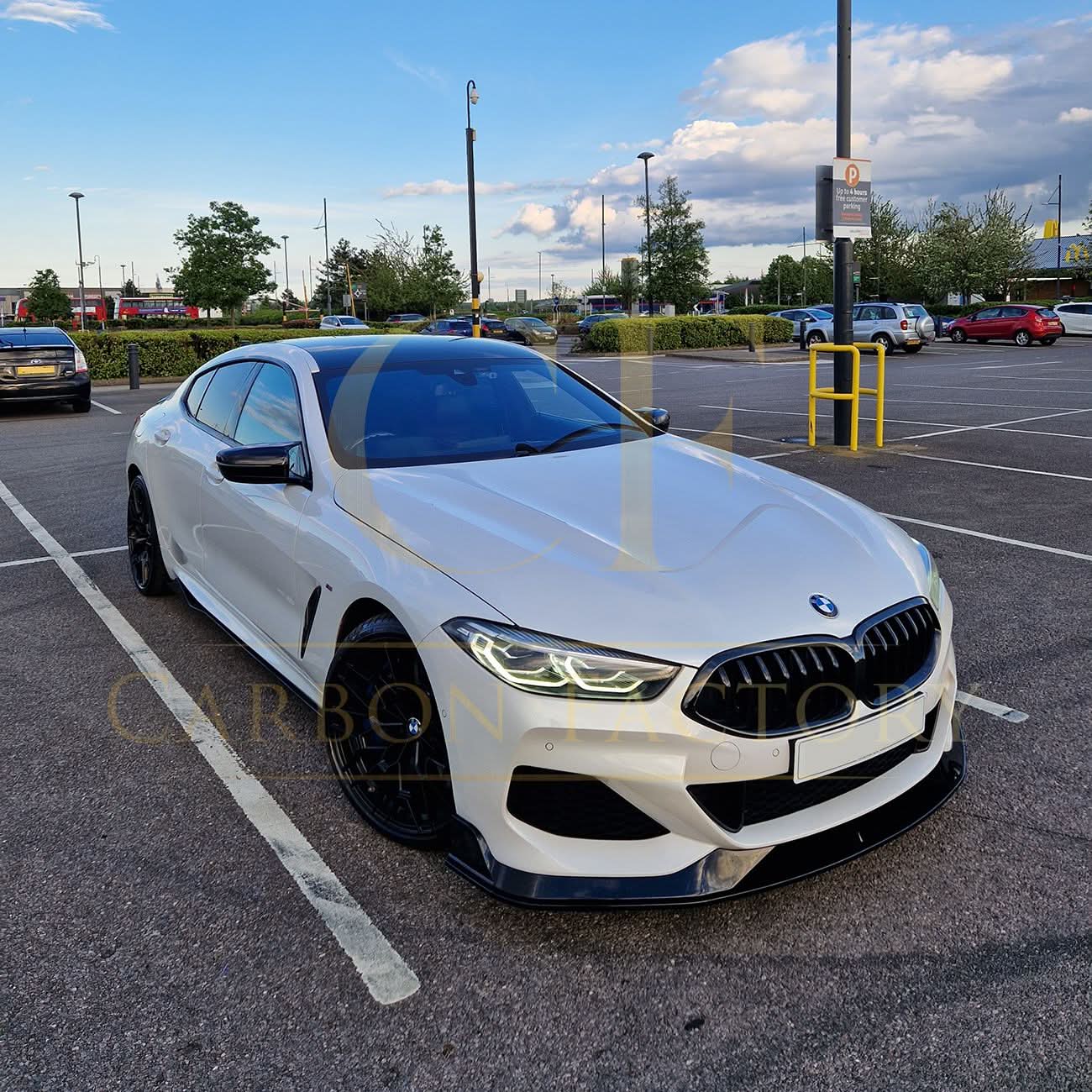 AC Style Gloss Black Front Splitter for BMW G14 G15 G16 8 Series 19-Present - Carbon Factory