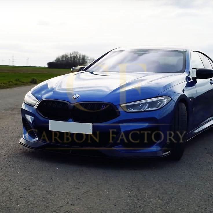 AC Style Gloss Black Front Splitter for BMW G14 G15 G16 8 Series 19-Present - Carbon Factory