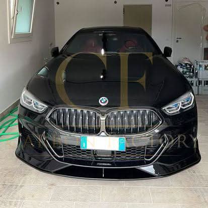AC Style Gloss Black Front Splitter for BMW G14 G15 G16 8 Series 19-Present - Carbon Factory