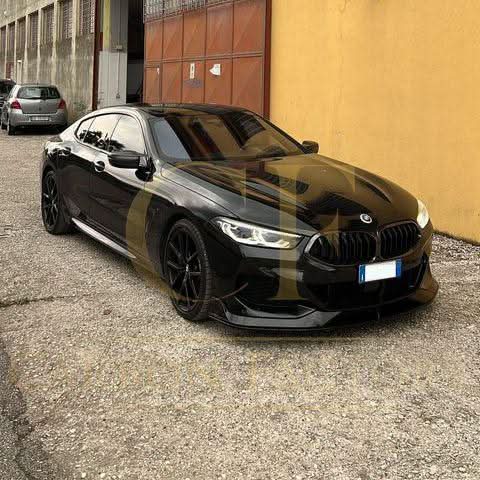 AC Style Gloss Black Front Splitter for BMW G14 G15 G16 8 Series 19-Present - Carbon Factory