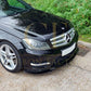AMG Style Gloss Black Front Splitter for Mercedes Benz W204 C Class 08-14 - Carbon Factory