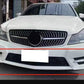 AMG Style Gloss Black Front Splitter for Mercedes Benz W204 C Class 08-14 - Carbon Factory