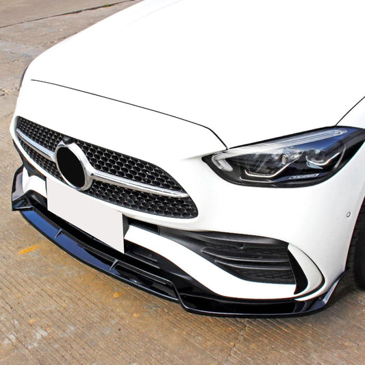 Brabus Style Gloss Black Front Splitter for Mercedes Benz W206 C Class 22-Present - Carbon Factory