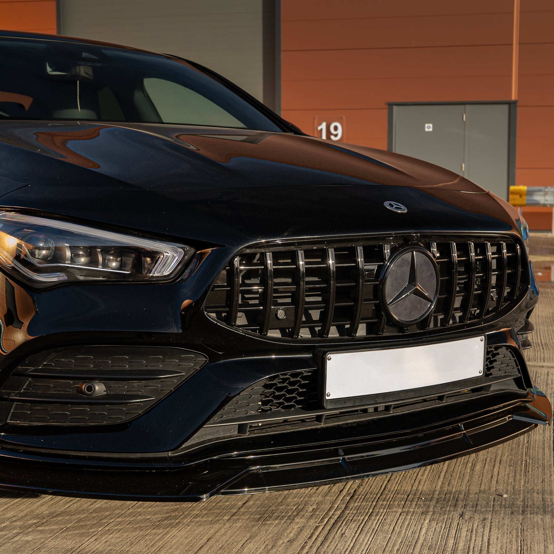 Brabus Style Gloss Black Front Splitter for Mercedes Benz W118 CLA 19-23 - Carbon Factory