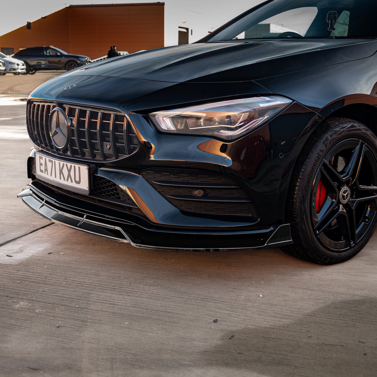Brabus Style Gloss Black Front Splitter for Mercedes Benz W118 CLA 19-23 - Carbon Factory