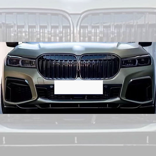 CF Style Gloss Black Front Splitter for BMW G11 G12 7 Series LCI 20-23 - Carbon Factory