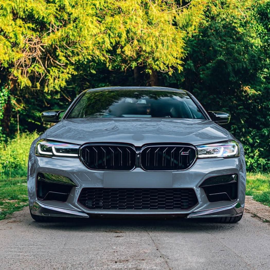 CS Style Gloss Black Front Splitter for BMW F90 M5 21-24 - Carbon Factory