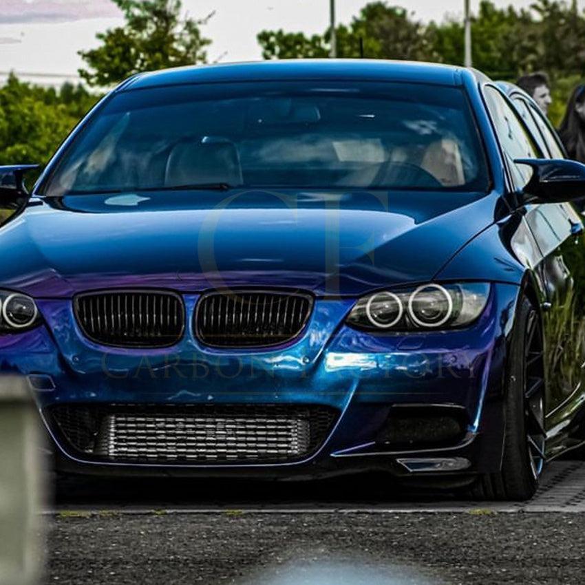 Gloss Black Front Splitter Covers for BMW E92 E93 3 Series LCI 09-13 - Carbon Factory
