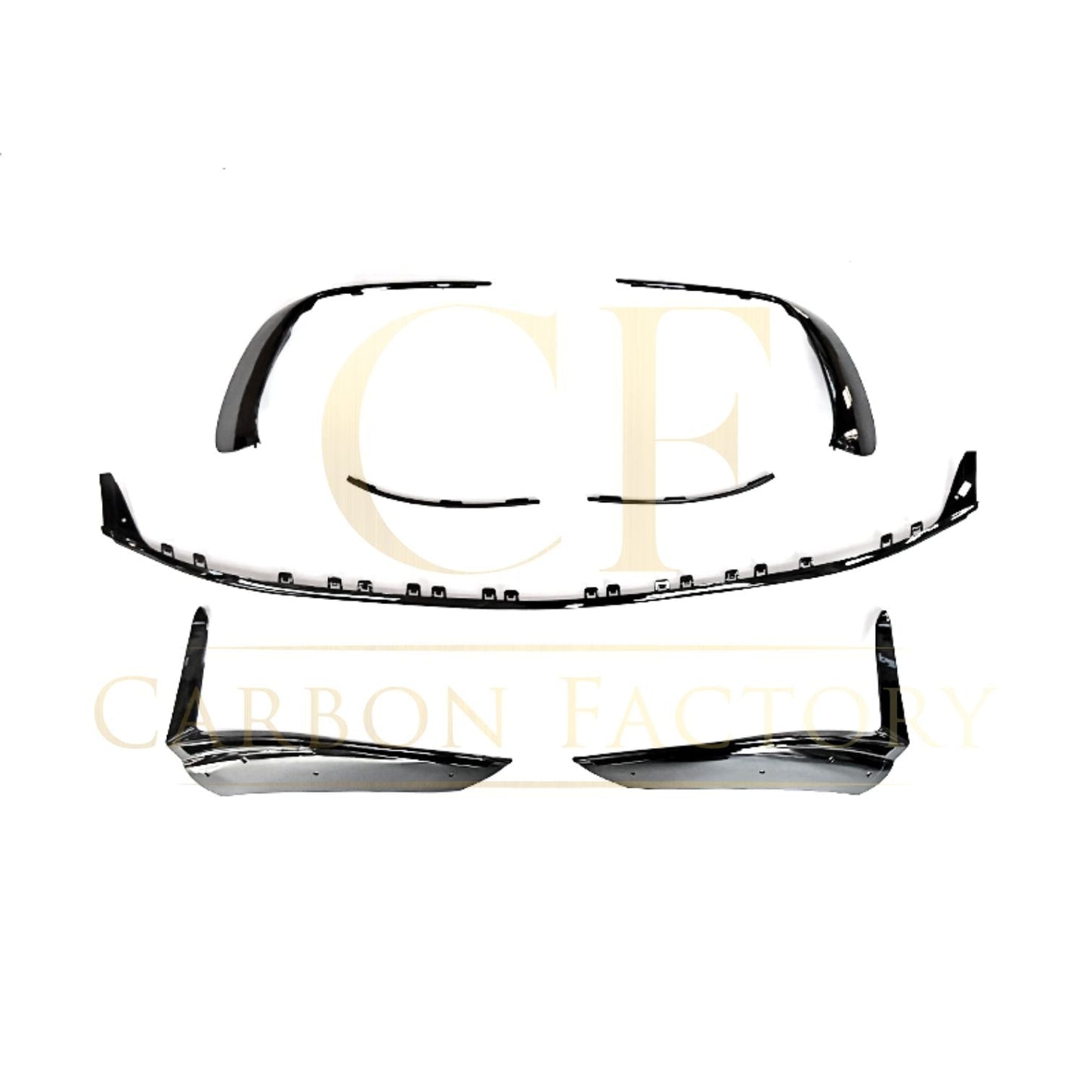Gloss Black Front Splitter Set for Mercedes Benz W206 C Class 22-Present - Carbon Factory